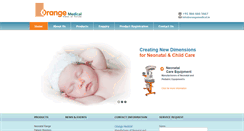 Desktop Screenshot of orangemedical.in